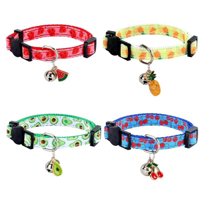 HKM-8162237 Adjustable Geometric Pattern Pet Collar in Multiple Colors - Universal Fit for All Seasons