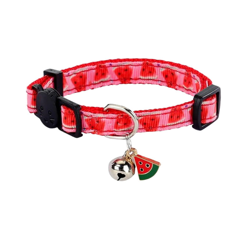 HKM-8162237 Adjustable Geometric Pattern Pet Collar in Multiple Colors - Universal Fit for All Seasons