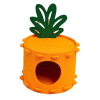HKM-8164285 Carrot-Shaped Felt Hamster House for Syrian Hamsters and Gerbils - Easy to Clean Hideaway for Sleeping and Hiding