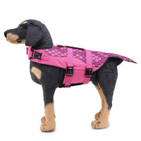 HKM-8164413 Pet Life Jacket Swimsuit for Dogs - Casual Polyester Swimwear in Sizes S, M, L