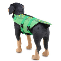 HKM-8164413 Pet Life Jacket Swimsuit for Dogs - Casual Polyester Swimwear in Sizes S, M, L