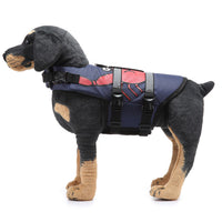 HKM-8164413 Pet Life Jacket Swimsuit for Dogs - Casual Polyester Swimwear in Sizes S, M, L