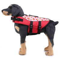 HKM-8164413 Pet Life Jacket Swimsuit for Dogs - Casual Polyester Swimwear in Sizes S, M, L