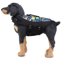 HKM-8164413 Pet Life Jacket Swimsuit for Dogs - Casual Polyester Swimwear in Sizes S, M, L