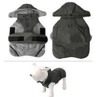 HKM-8164669 Water-Repellent Cotton Dog Vest in Gray - Sizes S to XXL