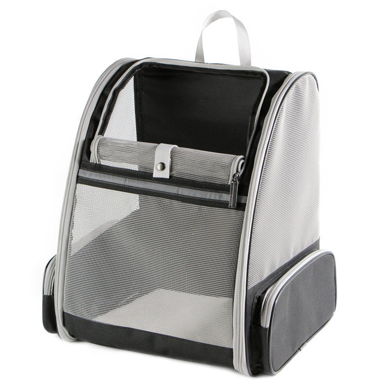 HKM-8166461 Portable and Foldable Breathable Cat Bag, Medium-Hard PVC, 3 Color Options Available