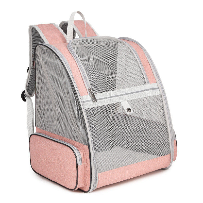 HKM-8166461 Portable and Foldable Breathable Cat Bag, Medium-Hard PVC, 3 Color Options Available