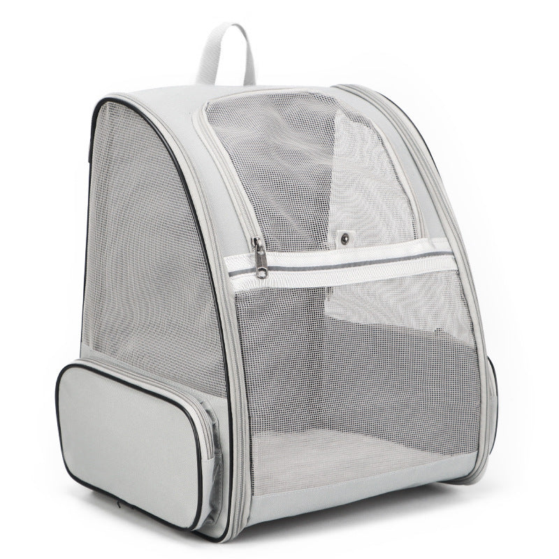 HKM-8166461 Portable and Foldable Breathable Cat Bag, Medium-Hard PVC, 3 Color Options Available