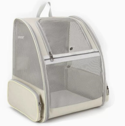 HKM-8166461 Portable and Foldable Breathable Cat Bag, Medium-Hard PVC, 3 Color Options Available