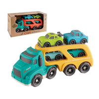 HKM-816659 Wheat Straw Bioplastic Free Wheel Truck Carrier Toy for Kids 0-14+ Years