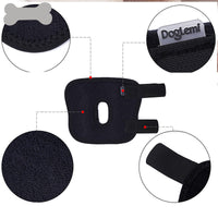 HKM-8166845 Anti-Licking Bandage for Dogs - Adjustable Size S, M, L, XL, Black Diving Material