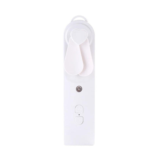 HKM-816787 Portable Handheld Mini Fan with Moisturizing Spray Function - White/Blue