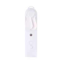 HKM-816787 Portable Handheld Mini Fan with Moisturizing Spray Function - White/Blue