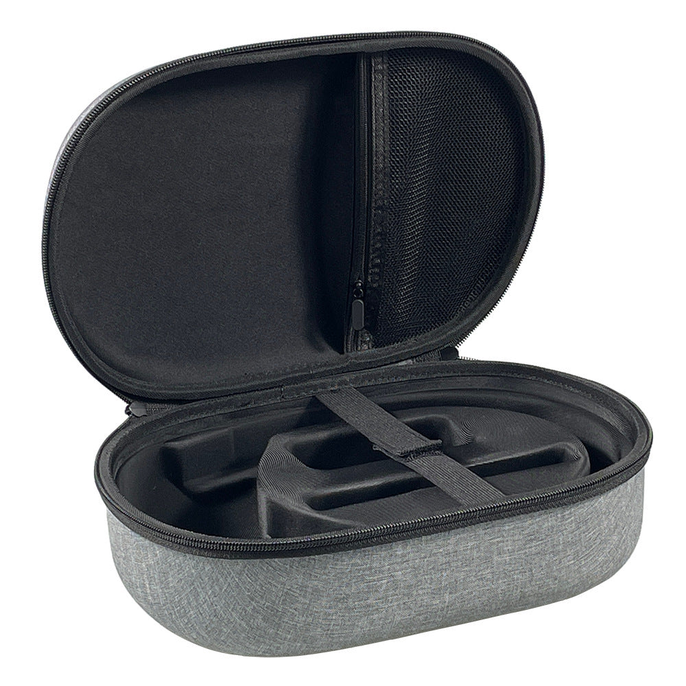 HKM-816915 Portable Hard Storage Bag for Vision Pro - Durable Cloth and EVA Protection in Gray