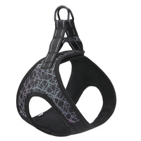 HKM-8169277 Adjustable Dog Leash Vest in Blue and Green, Sizes S to XL, Made of Polyester and Nylon