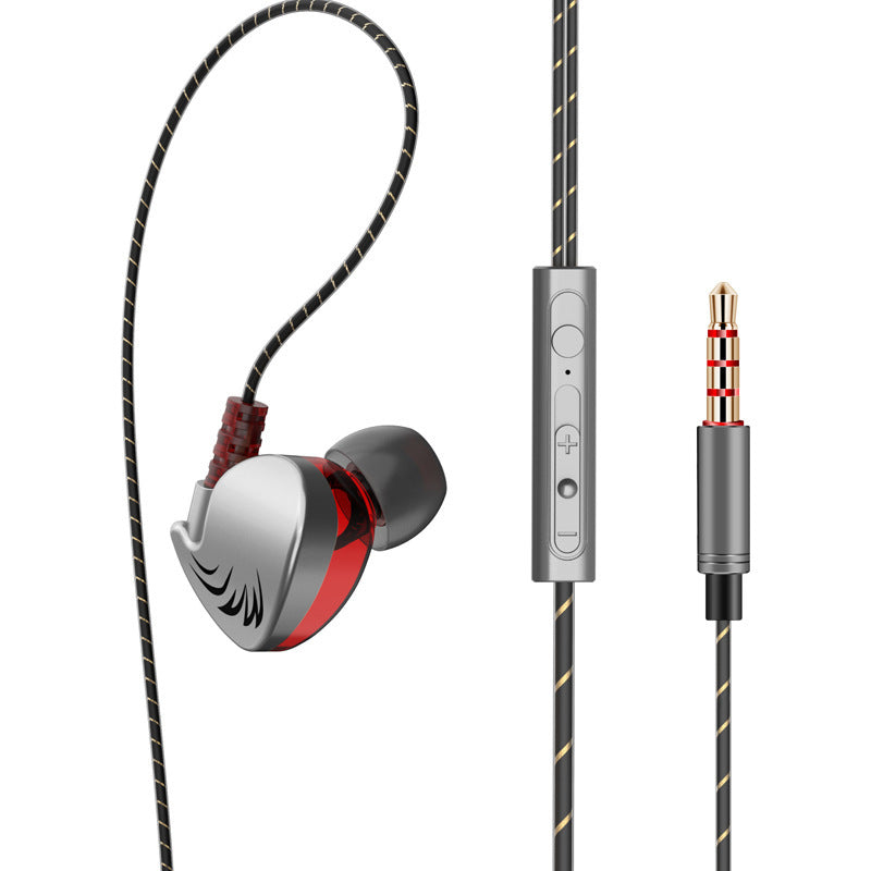 HKM-817171 Heavy Bass In-Ear Sports Headphones with Microphone - Wired, 3.5mm Plug, Silicone Earplugs, 20-20000 Hz Frequency Range