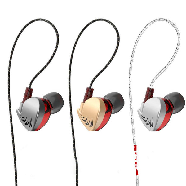 HKM-817171 Heavy Bass In-Ear Sports Headphones with Microphone - Wired, 3.5mm Plug, Silicone Earplugs, 20-20000 Hz Frequency Range