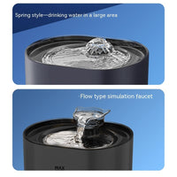 HKM-8171965 Automatic Pet Water Dispenser with Circulation System - Black & White Plug-In Editions