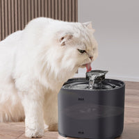 HKM-8171965 Automatic Pet Water Dispenser with Circulation System - Black & White Plug-In Editions