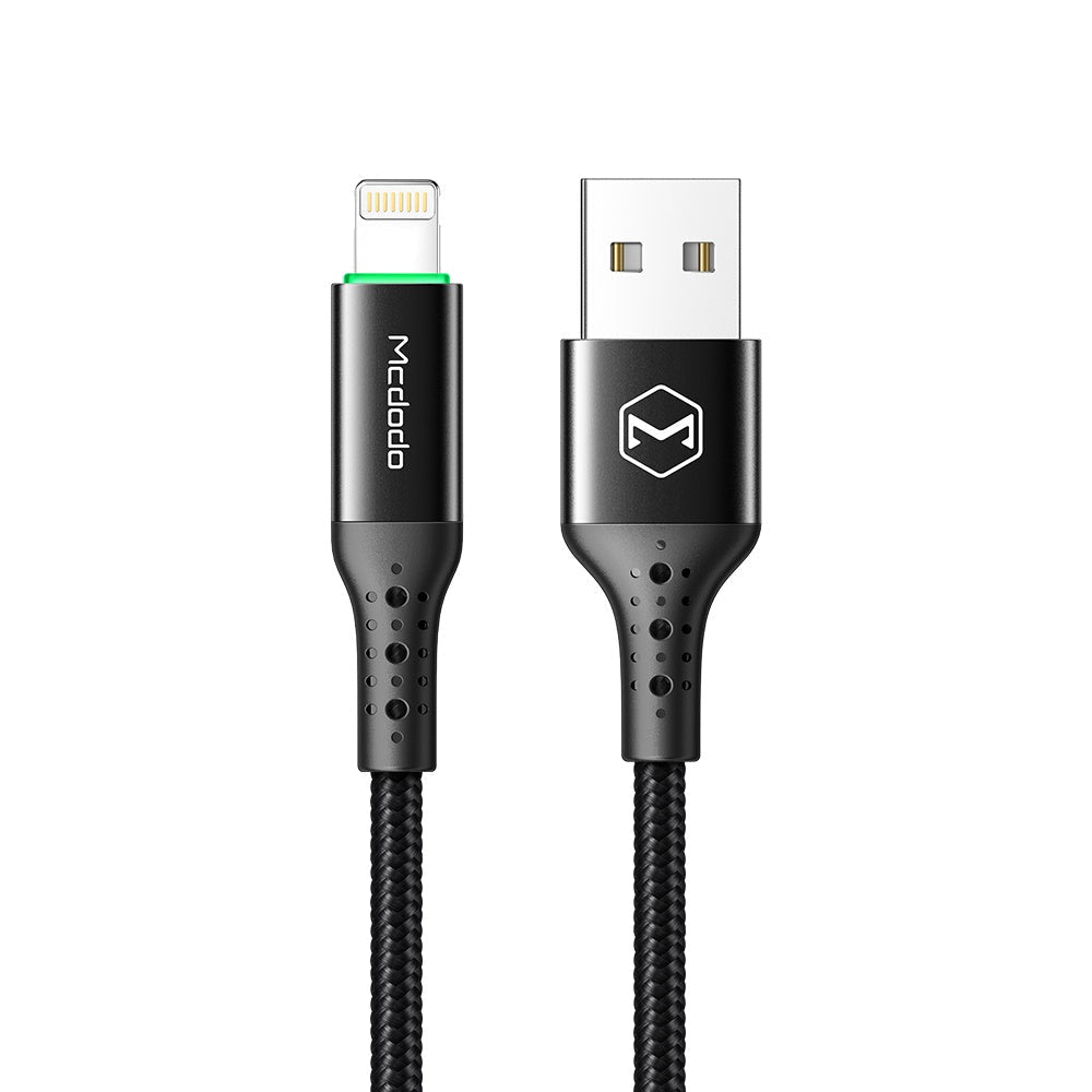 HKM-817235 USB Charging Cable for Apple Devices - 1.2m Length, Black, Single Head Connector