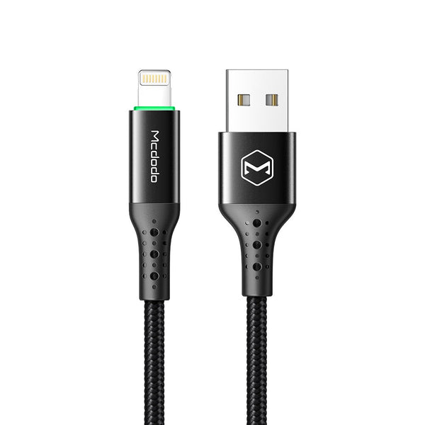 HKM-817235 USB Charging Cable for Apple Devices - 1.2m Length, Black, Single Head Connector