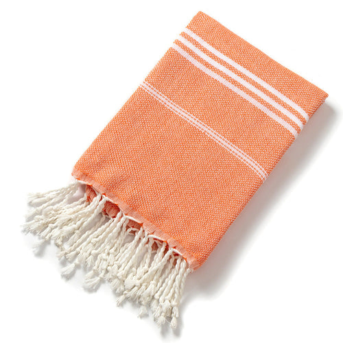 HKM-817427 Tassel Design Polyester Cotton Swimming Towel in Various Colors