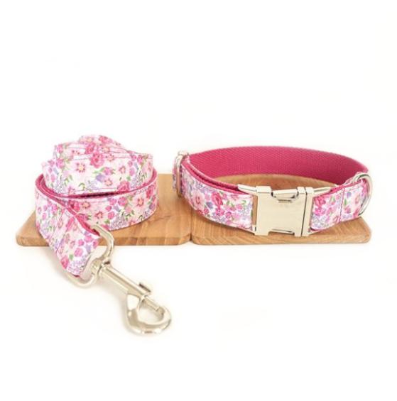 HKM-8175549 Pink Flower Fairy Classic Leash Set - Durable Polyester, Multiple Sizes Available
