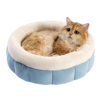 HKM-8175805 Donut Shape Pet Bed for Small Dogs and Cats - Washable with Anti-Slip Bottom