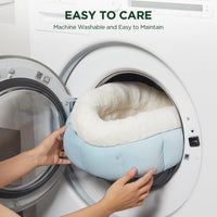 HKM-8175805 Donut Shape Pet Bed for Small Dogs and Cats - Washable with Anti-Slip Bottom