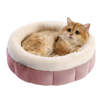 HKM-8175805 Donut Shape Pet Bed for Small Dogs and Cats - Washable with Anti-Slip Bottom