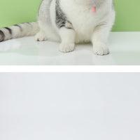 HKM-8176573 Cat Teaser Toy with Head-Mounted Feathers - Pink Silicone and Elastic String