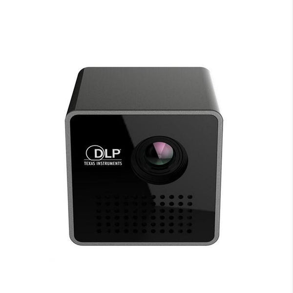 HKM-817683 Portable Wireless Mini DLP Projector with Built-in WiFi, Miracast, Airplay, and Rechargeable Battery