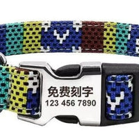HKM-8177725 Adjustable Semi-Metal Dog Tag Collar with Anti-Lost Features for Medium and Large Dogs