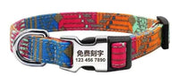 HKM-8177725 Adjustable Semi-Metal Dog Tag Collar with Anti-Lost Features for Medium and Large Dogs