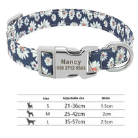 HKM-8177725 Adjustable Semi-Metal Dog Tag Collar with Anti-Lost Features for Medium and Large Dogs