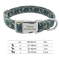 HKM-8177725 Adjustable Semi-Metal Dog Tag Collar with Anti-Lost Features for Medium and Large Dogs