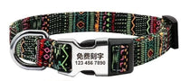 HKM-8177725 Adjustable Semi-Metal Dog Tag Collar with Anti-Lost Features for Medium and Large Dogs