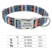 HKM-8177725 Adjustable Semi-Metal Dog Tag Collar with Anti-Lost Features for Medium and Large Dogs