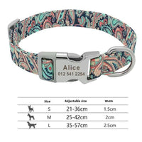 HKM-8177725 Adjustable Semi-Metal Dog Tag Collar with Anti-Lost Features for Medium and Large Dogs
