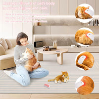 HKM-8179005 Handheld Electric Vibration Massage Brush for Pets - Portable Cat and Dog Comb with Soft TPE Teeth
