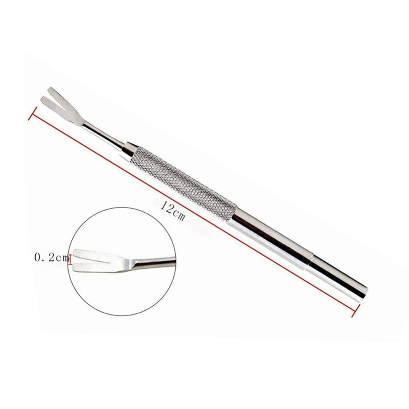 HKM-8179517 Stainless Steel Pet Deworming Tool with Double Head Clip and Tick Fork