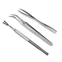 HKM-8179517 Stainless Steel Pet Deworming Tool with Double Head Clip and Tick Fork