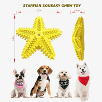 HKM-8179901 Natural Starfish Toothbrush for Small and Medium Dogs - Effective Dental Care Tool