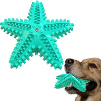 HKM-8179901 Natural Starfish Toothbrush for Small and Medium Dogs - Effective Dental Care Tool