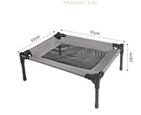 HKM-8180157 Washable Breathable Oxford Cloth Pet Dog Trampoline Bed - Gray, S 55x43x18cm