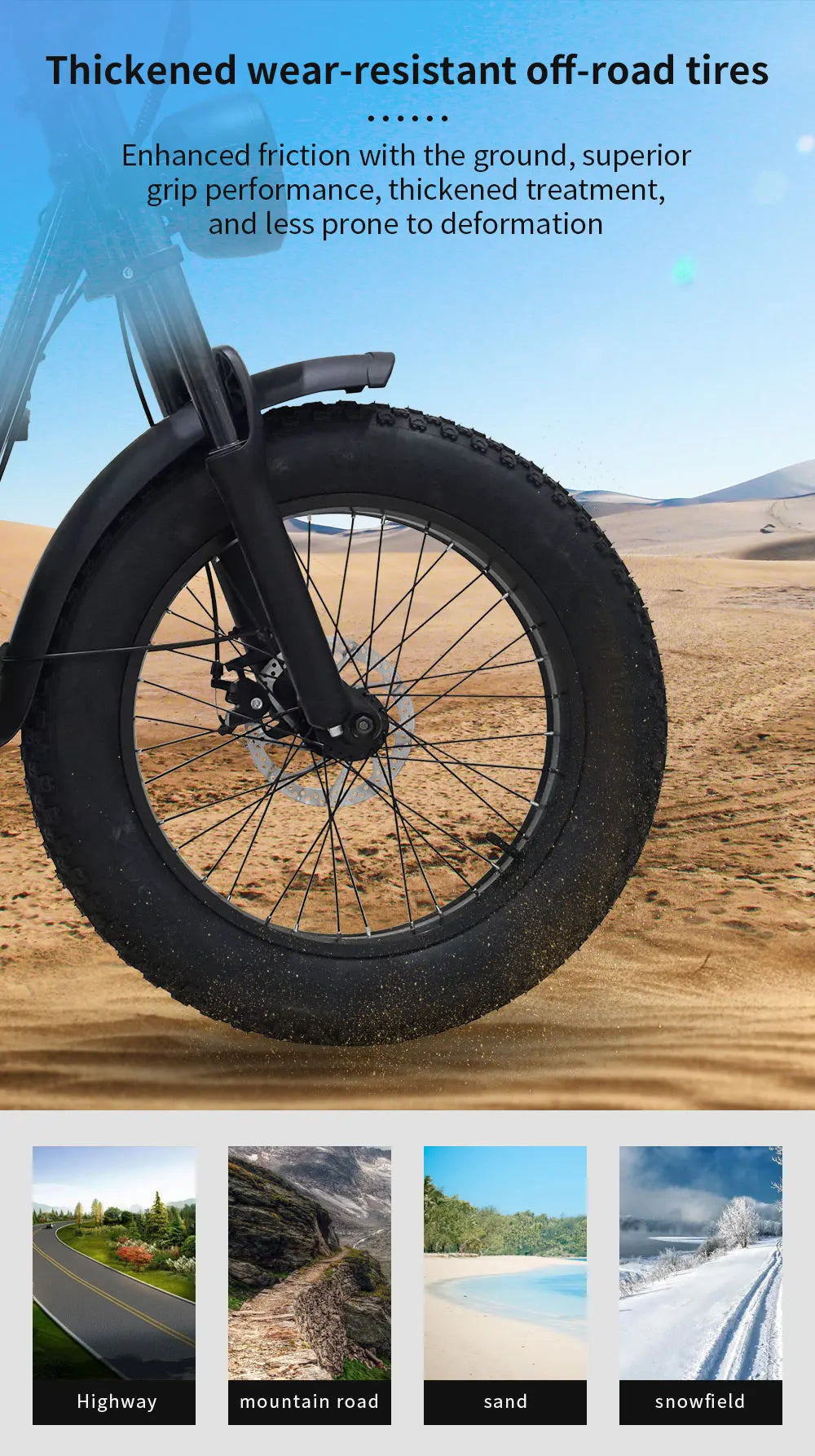 HKM-818195 20-Inch Fat Tire Electric Scooter with 50-60km Range, Rear Hub Motor, and Big Display for Adults and Teens