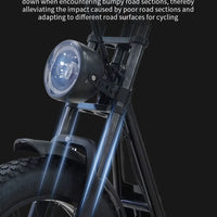 HKM-818195 20-Inch Fat Tire Electric Scooter with 50-60km Range, Rear Hub Motor, and Big Display for Adults and Teens