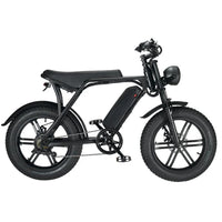 HKM-818323 750W/1000W 48V 15Ah Rear Hub Motor Electric Bicycle with 20 Inch Fat Tires and 7-Speed Gears