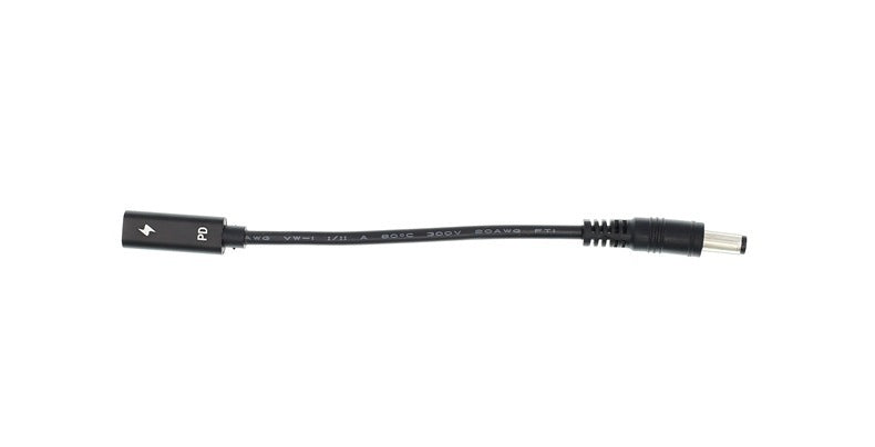 HKM-818387 15CM Type-C Female to 5.5x2.1mm DC Power Supply Cable Connector