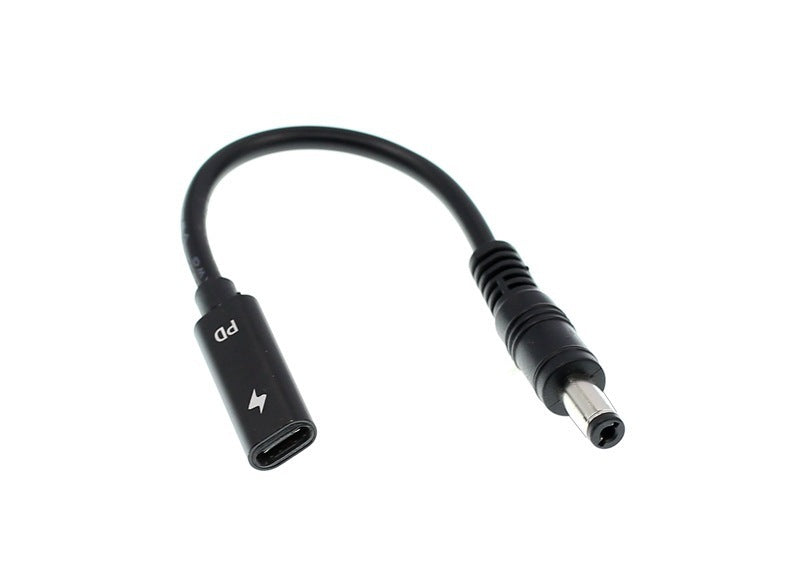 HKM-818387 15CM Type-C Female to 5.5x2.1mm DC Power Supply Cable Connector
